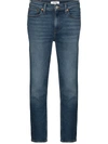 RE/DONE MID-RISE CROPPED JEANS