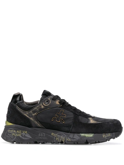 PREMIATA MASE DISTRESSED-EFFECT SNEAKERS