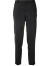 Fabiana Filippi High-rise Cropped Tailored Trousers In Black