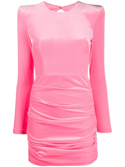 Alex Perry Harley Stretch-fit Mini Dress In Pink
