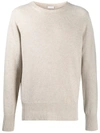 CARUSO FINE-KNIT CREW NECK JUMPER