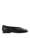 Camper Tws Two-tone Ballerina Shoes In Black