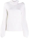 DONDUP SHOULDER CUT-OUT SWEATER