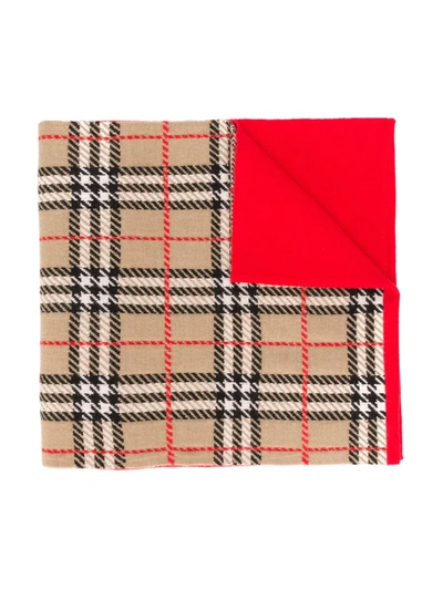 Burberry Kids' Vintage Check Scarf In Red