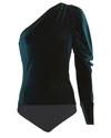 ALIX NYC Dakota One-Shoulder Velvet Bodysuit,060059164313