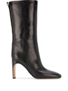 JIL SANDER BLOCK-HEEL PULL-ON BOOTS