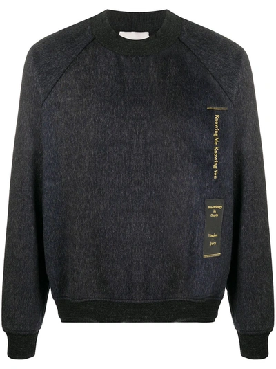 Stephan Schneider Embroidered Wool Sweatshirt In Grey