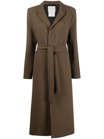 Stephan Schneider Lexicon Belted Coat In Brown