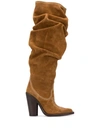 DSQUARED2 CRUSHED WESTERN STYLE KNEE-HIGH BOOTS