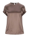 Brunello Cucinelli Blouses In Khaki