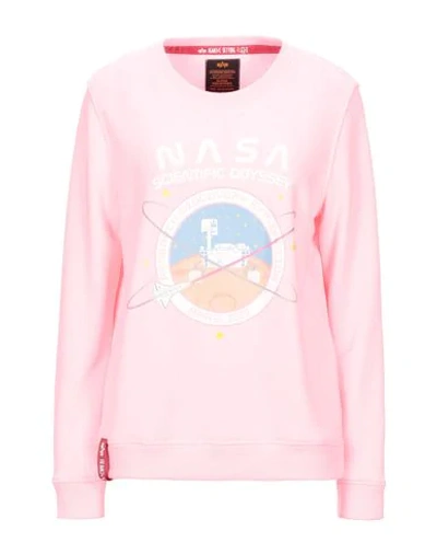 Alpha Industries Sweatshirts In Pink