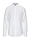 Armani Exchange Stretch Cotton Shirt In White