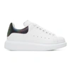 Alexander Mcqueen White & Purple Iridescent Oversized Sneakers In White & Black