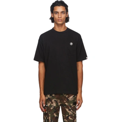 Aape By A Bathing Ape Black One Point T-shirt