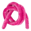 MARINE SERRE MARINE SERRE PINK RECYCLED FLEECE TUBULAR SCARF