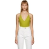 BOTTEGA VENETA GREEN CASHMERE BODYSUIT