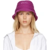 JACQUEMUS PINK WOOL 'LE BOB' BUCKET HAT