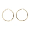 JACQUEMUS GOLD 'LES CRÉOLES GOURMETTE' HOOP EARRINGS