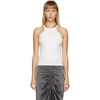 DION LEE WHITE CHAIN NECKLACE TANK TOP
