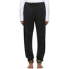 VERSACE VERSACE UNDERWEAR BLACK GREEK KEY CUFF LOUNGE PANTS