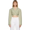 JACQUEMUS GREEN 'LE HAUT AZUR' BLAZER