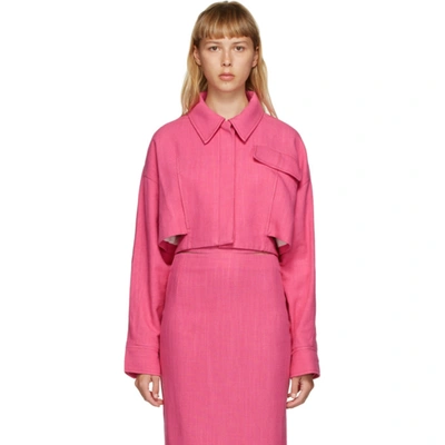 Jacquemus Pink 'la Waistcoate Esterel' Shirt In Pink Fluo