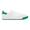 Adidas Originals Rod Laver Vintage Leather Sneaker In Wht/grn