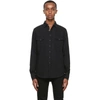 SAINT LAURENT BLACK DENIM CLASSIC WESTERN SHIRT