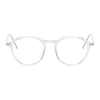 CUTLER AND GROSS CUTLER AND GROSS TRANSPARENT AND SILVER 1302-04 GLASSES