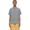 JACQUEMUS JACQUEMUS GREY LE T-SHIRT CARRO T-SHIRT