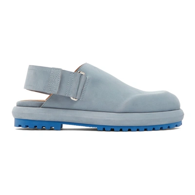 Jacquemus Les Mules Suede Shoes In Blue