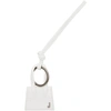 JACQUEMUS JACQUEMUS WHITE AND GUNMETAL LE PORTE CLES CHIQUITO KEYCHAIN