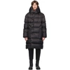 Rick Owens Wrap-front Hooded Quilted Down Coat In 09 Black