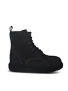 ALEXANDER MCQUEEN LEATHER ANKLE BOOTS IN BLACK