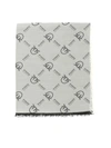 PINKO BREVIS 1 SCARF IN WHITE AND BLACK