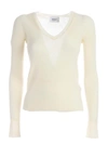 DONDUP WOOL AND CASHMERE SWEATER IN CREAM COLOR