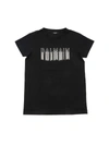 BALMAIN LOGO CHARM T-SHIRT IN BLACK