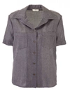 FENDI DRILLED SHIRT IN GRAY