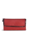 STELLA MCCARTNEY FALABELLA CONTINENTAL WALLET IN RED