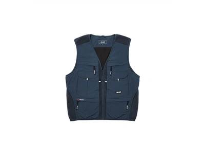 Pre-owned Palace  Warm Mit Tech Polartec Vest Navy