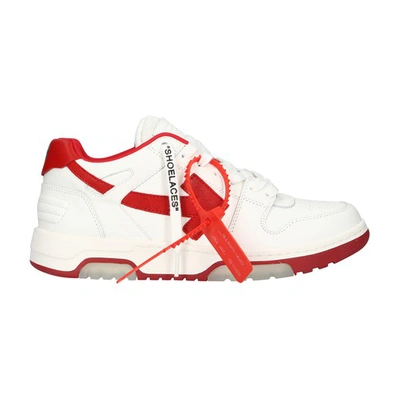 Off-white Ooo Sneakers In White Red