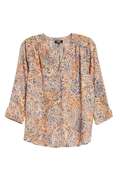 Curves 360 By Nydj Perfect Blouse In Pink Ashbury Paisley