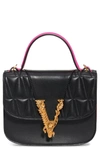 VERSACE QUILTED FLAP SHOULDER BAG,DBFH211DN2NT
