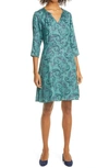 REBECCA TAYLOR MARGAUX PAISLEY SILK BLEND SHIFT DRESS,320980D556