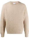 FERRAGAMO RIBBED VIRGIN WOOL JUMPER