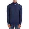 Gcds Embroidered Logo Rib-trimmed Jumper In Blue