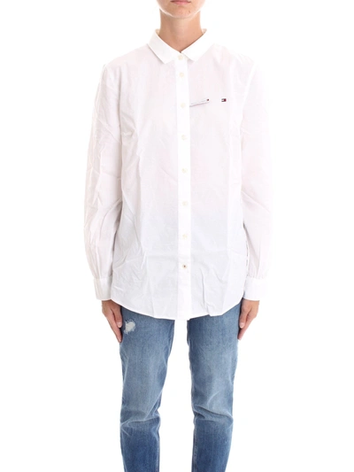 Tommy Hilfiger Women's White Cotton Shirt