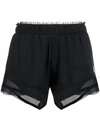 ADIDAS ORIGINALS ADIDAS WOMEN'S BLACK COTTON SHORTS,FT7008 L