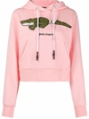 PALM ANGELS PALM ANGELS WOMEN'S PINK COTTON SWEATSHIRT,PWBB022F20FLE0023055 S