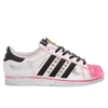 ADIDAS ORIGINALS ADIDAS WOMEN'S WHITE LEATHER SNEAKERS,MI198 41 1/3